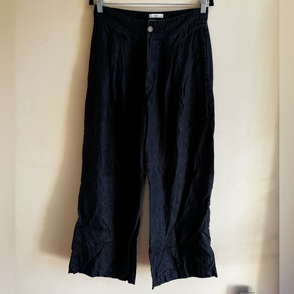 Halston Heritage Pants - Halston Heritage Charcoal Linen Trousers